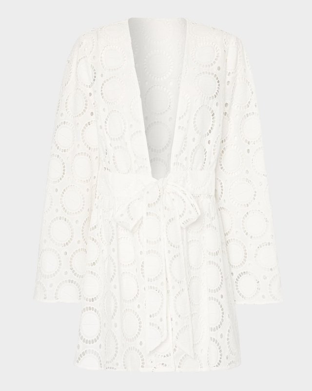 Jessie Circle Eyelet Mini Dress